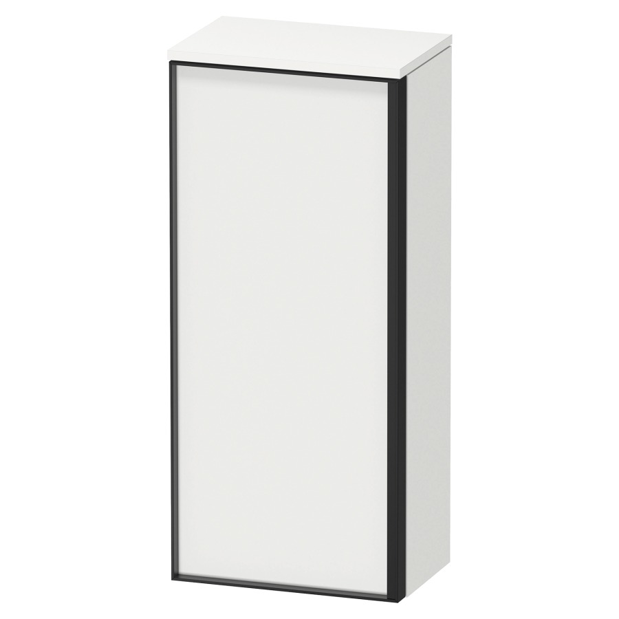 Armoire mi-haute VITRIUM
40 x 26,2 x 89,9 cm
armoire de tablette, 1 porte
charnières à gauche, 2
tablettes en verre, avec
éclairage intérieur
l'éclairage intérieur ne peut
être commandé que par le
miroir/l'armoire de toilette
dans la version "commande par
capteur de l'éclairage
intérieur"