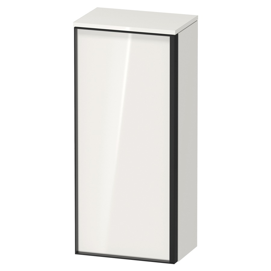 Armoire mi-haute VITRIUM
40 x 26,2 x 89,9 cm
armoire de tablette, 1 porte
charnières à gauche, 2
tablettes en verre, avec
éclairage intérieur
l'éclairage intérieur ne peut
être commandé que par le
miroir/l'armoire de toilette
dans la version "commande par
capteur de l'éclairage
intérieur"