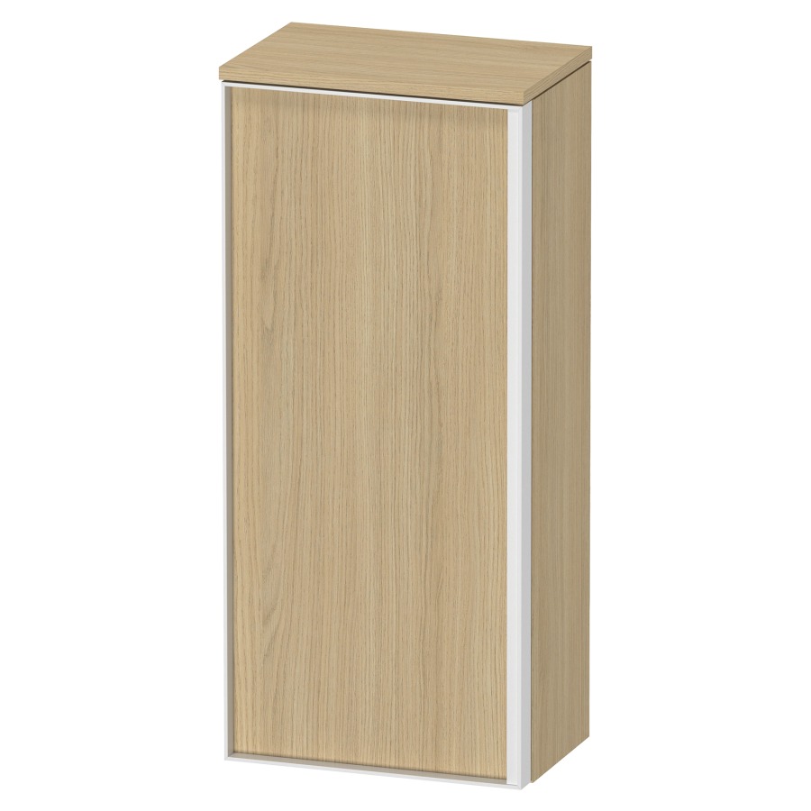Armoire mi-haute VITRIUM
40 x 26,2 x 89,9 cm
armoire de tablette, 1 porte
charnières à gauche, 2
tablettes en verre, avec
éclairage intérieur
l'éclairage intérieur ne peut
être commandé que par le
miroir/l'armoire de toilette
dans la version "commande par
capteur de l'éclairage
intérieur"