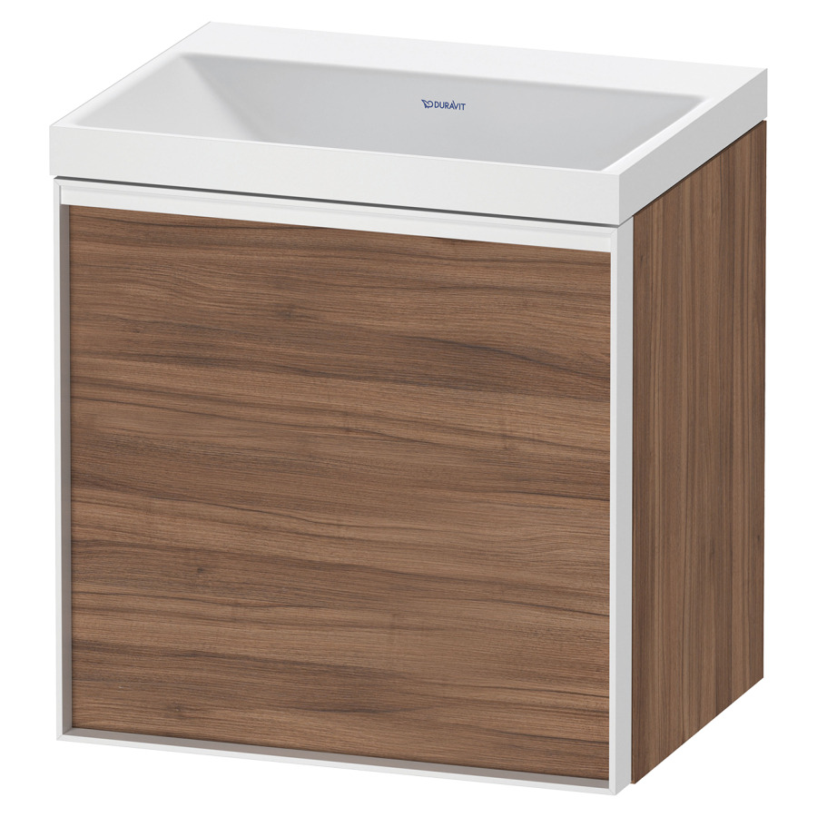 Combinaison de meuble VITRIUM
45 x 48,1 x 34,9 cm
armoire de tablette, 1 porte
charnières à gauche, avec
lavabo fonte minérale DuroCast
sans trop-plein, sans trou de
robinetterie, avec siphon gain
de place et vidage