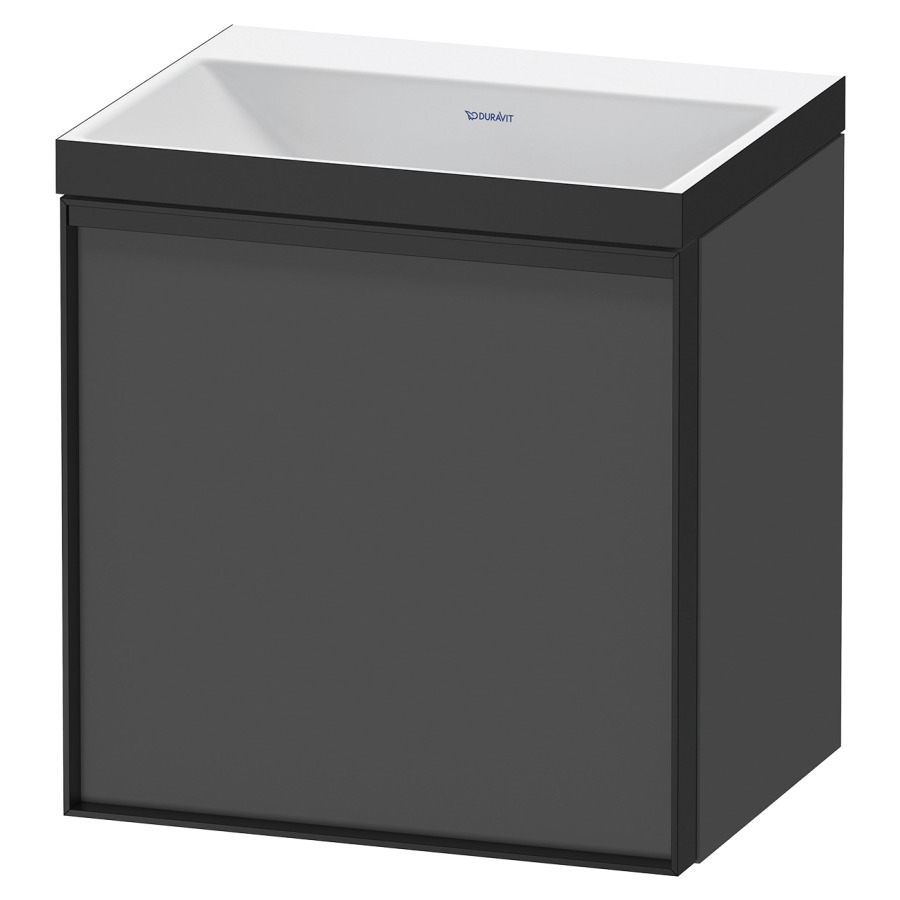 Combinaison de meuble VITRIUM
45 x 48,1 x 34,9 cm
armoire de tablette, 1 porte
charnières à gauche, avec
lavabo fonte minérale DuroCast
sans trop-plein, sans trou de
robinetterie, avec siphon gain
de place et vidage