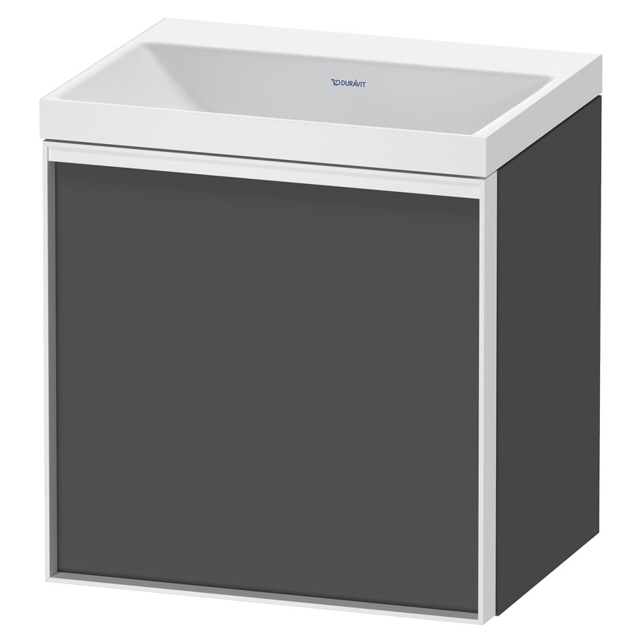 Combinaison de meuble VITRIUM
45 x 48,1 x 34,9 cm
armoire de tablette, 1 porte
charnières à gauche, avec
lavabo fonte minérale DuroCast
sans trop-plein, sans trou de
robinetterie, avec siphon gain
de place et vidage