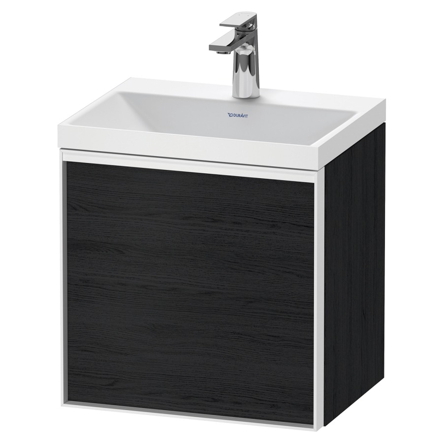 Combinaison de meuble VITRIUM
45 x 48,1 x 34,9 cm
armoire de tablette, 1 porte
charnières à gauche, avec
lavabo fonte minérale DuroCast
sans trop-plein, 1 trou de
robinetterie, avec siphon gain
de place et vidage