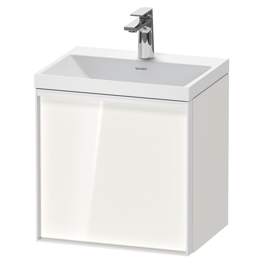 Combinaison de meuble VITRIUM
45 x 48,1 x 34,9 cm
armoire de tablette, 1 porte
charnières à gauche, avec
lavabo fonte minérale DuroCast
sans trop-plein, 1 trou de
robinetterie, avec siphon gain
de place et vidage