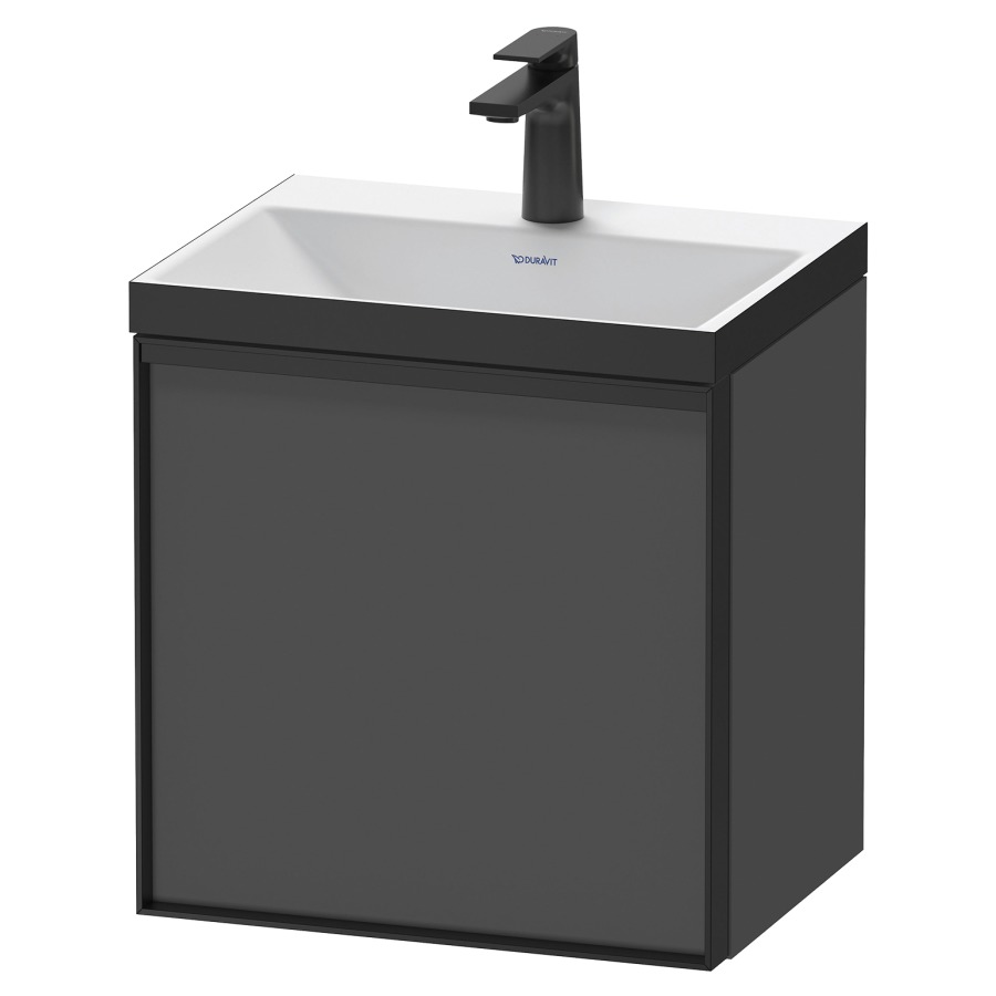 Combinaison de meuble VITRIUM
45 x 48,1 x 34,9 cm
armoire de tablette, 1 porte
charnières à gauche, avec
lavabo fonte minérale DuroCast
sans trop-plein, 1 trou de
robinetterie, avec siphon gain
de place et vidage