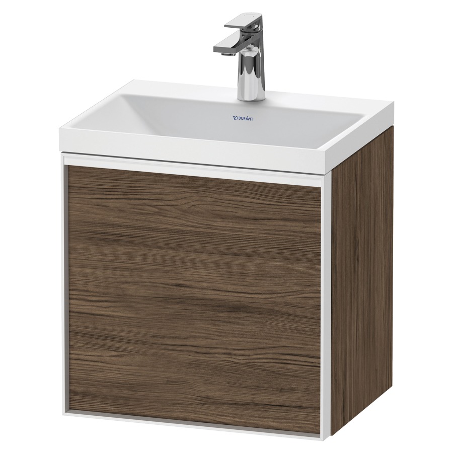 Combinaison de meuble VITRIUM
45 x 48,1 x 34,9 cm
armoire de tablette, 1 porte
charnières à gauche, avec
lavabo fonte minérale DuroCast
sans trop-plein, 1 trou de
robinetterie, avec siphon gain
de place et vidage