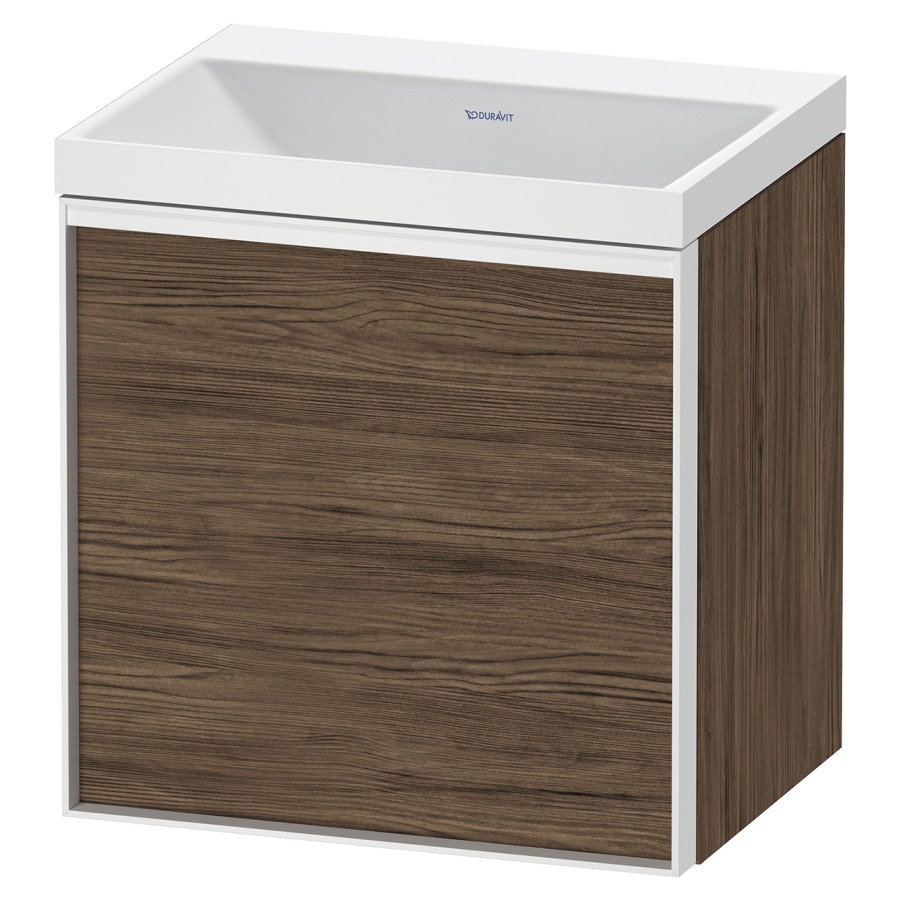 Combinaison de meuble VITRIUM
45 x 48,1 x 34,9 cm
armoire de tablette, 1 porte
charnières à droite, avec
lavabo fonte minérale DuroCast
sans trop-plein, sans trou de
robinetterie, avec siphon gain
de place et vidage
