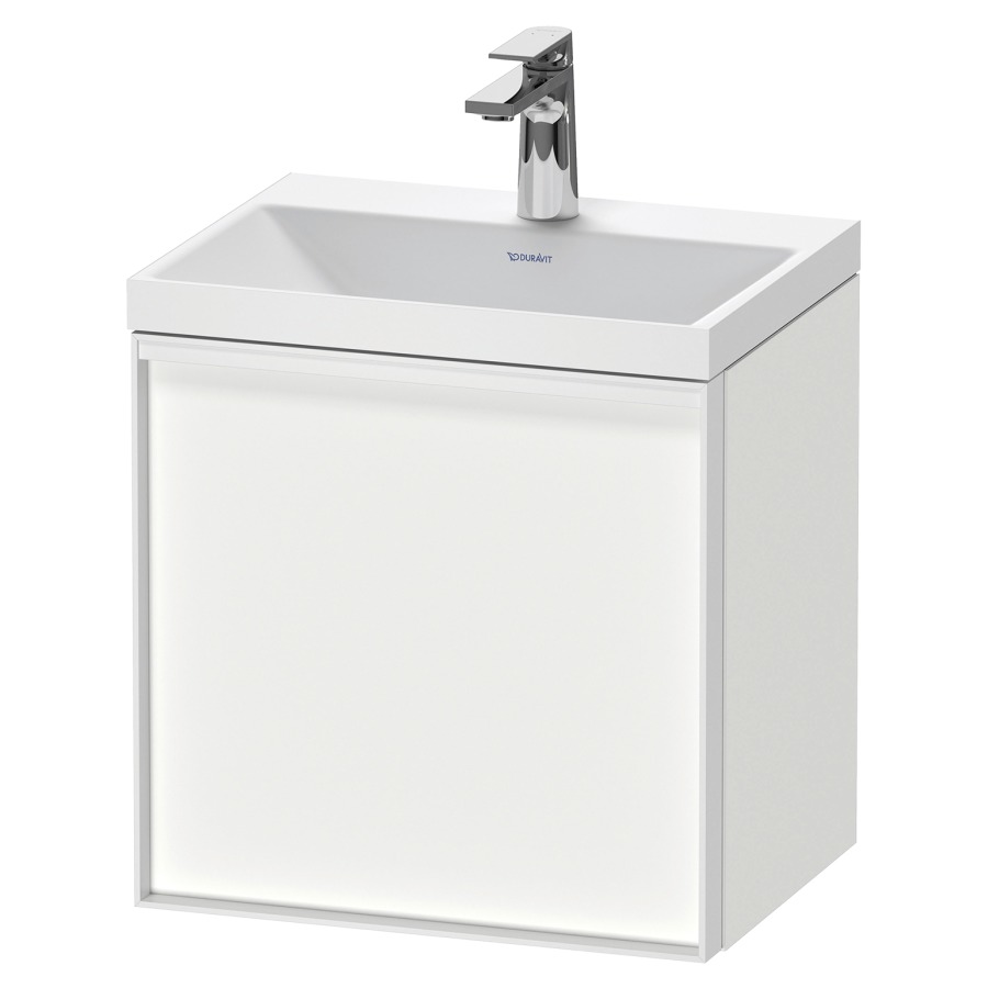 Combinaison de meuble VITRIUM
45 x 48,1 x 34,9 cm
armoire de tablette, 1 porte
charnières à droite, avec
lavabo fonte minérale DuroCast
sans trop-plein, 1 trou de
robinetterie, avec siphon gain
de place et vidage