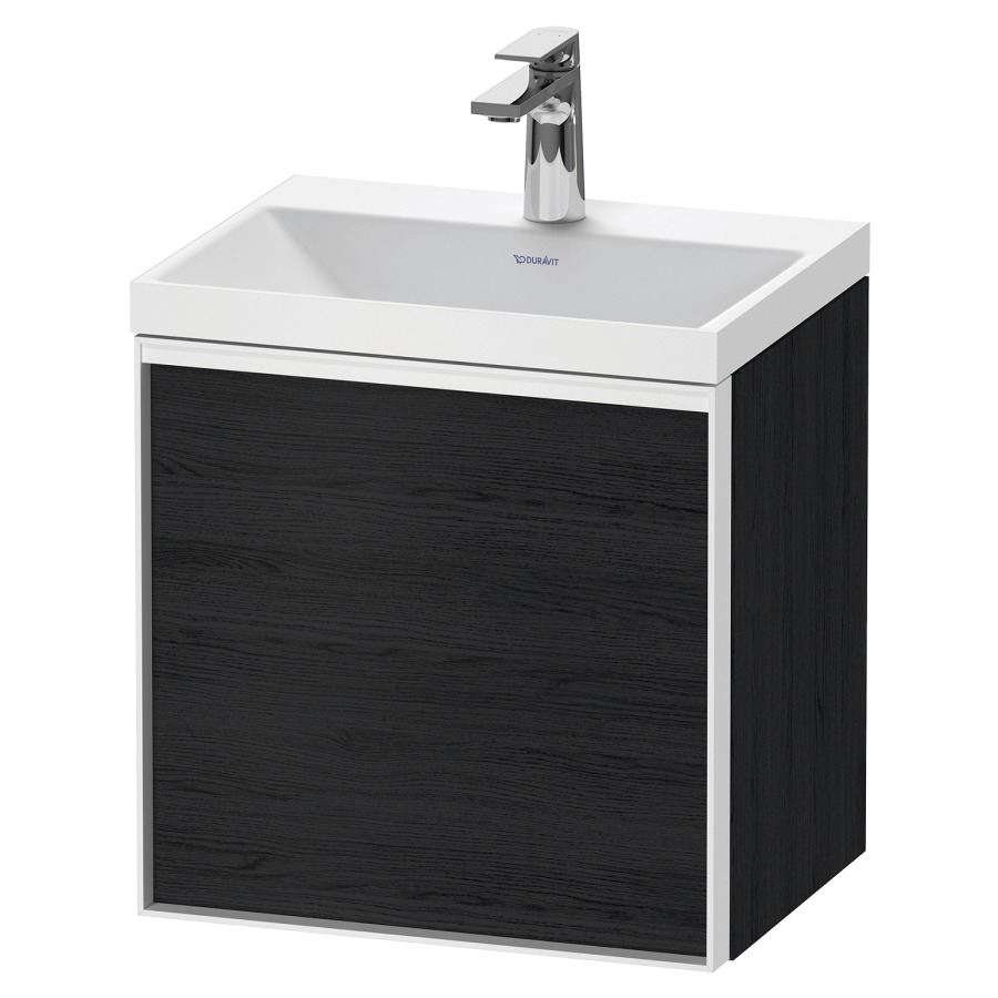 Combinaison de meuble VITRIUM
45 x 48,1 x 34,9 cm
armoire de tablette, 1 porte
charnières à droite, avec
lavabo fonte minérale DuroCast
sans trop-plein, 1 trou de
robinetterie, avec siphon gain
de place et vidage