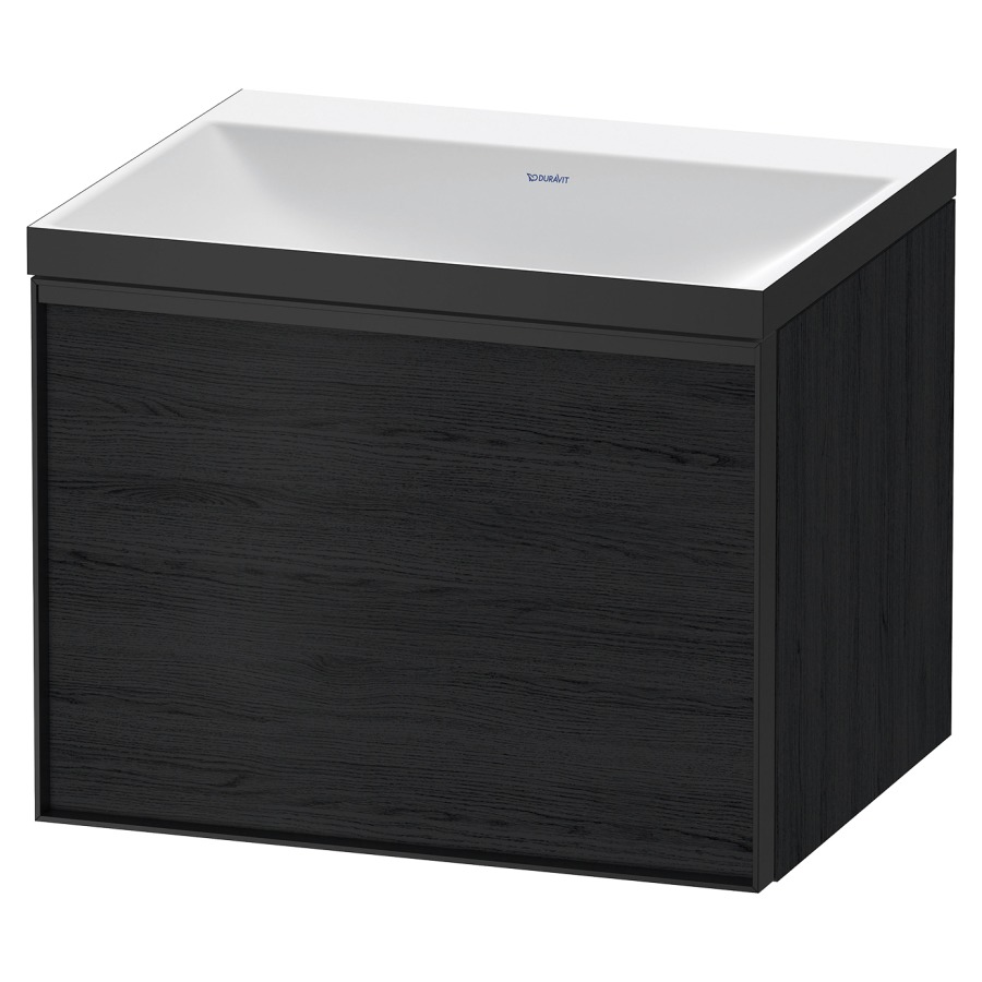 Combinaison de meuble VITRIUM
60 x 48,1 x 47,9 cm
élément à 1 tiroir, 1 tiroir
intérieur, avec lavabo fonte
minérale DuroCast, sans
trop-plein, sans trou de
robinetterie, avec siphon gain
de place et vidage