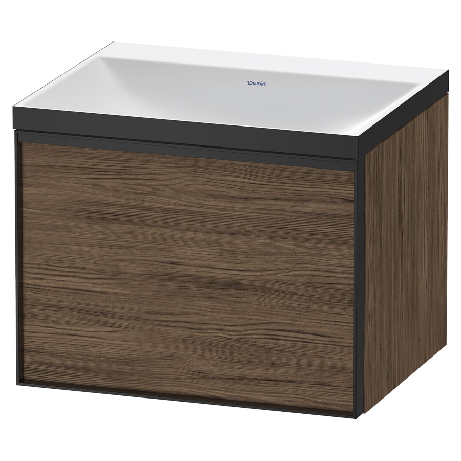 Combinaison de meuble VITRIUM
60 x 48,1 x 47,9 cm
élément à 1 tiroir, 1 tiroir
intérieur, avec lavabo fonte
minérale DuroCast, sans
trop-plein, sans trou de
robinetterie, avec siphon gain
de place et vidage
