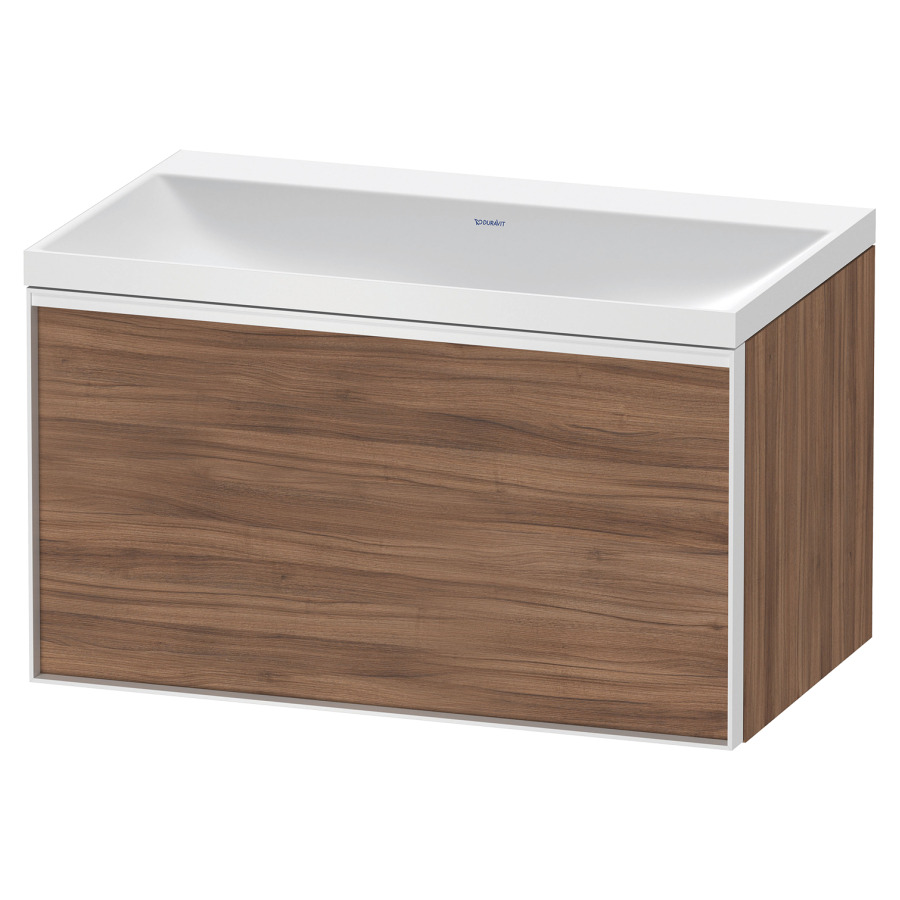 Combinaison de meuble VITRIUM
80 x 48,1 x 47,9 cm
élément à 1 tiroir
1 tiroir intérieur, avec
lavabo fonte minérale DuroCast
sans trop-plein, sans trou de
robinetterie, avec siphon gain
de place et vidage