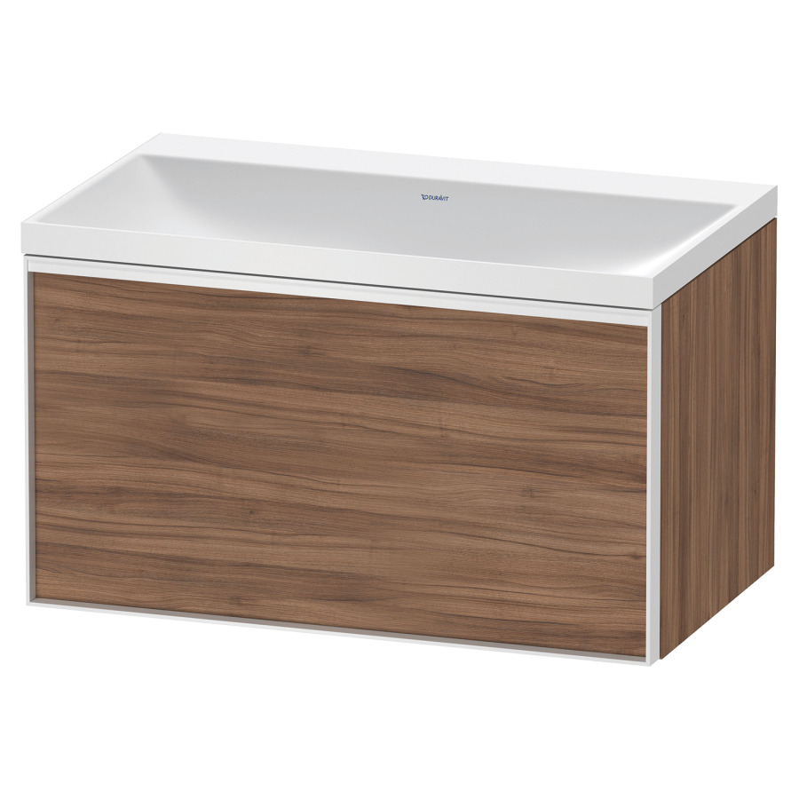 Combinaison de meuble VITRIUM
80 x 48,1 x 47,9 cm
élément à 1 tiroir
1 tiroir intérieur, avec
lavabo fonte minérale DuroCast
sans trop-plein, sans trou de
robinetterie, avec siphon gain
de place et vidage, avec
éclairage intérieur
l'éclairage intérieur ne peut
être commandé que par le
miroir/l'armoire de toilette
dans la version "commande par
capteur de l'éclairage
intérieur"