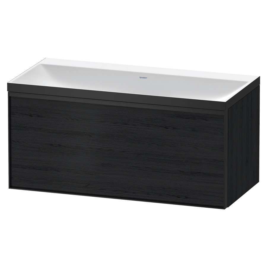 Combinaison de meuble VITRIUM
100 x 48,1 x 47,9 cm
élément à 1 tiroir
1 tiroir intérieur, avec
lavabo fonte minérale DuroCast
sans trop-plein, sans trou de
robinetterie, avec siphon gain
de place et vidage, avec
éclairage intérieur
l'éclairage intérieur ne peut
être commandé que par le
miroir/l'armoire de toilette
dans la version "commande par
capteur de l'éclairage
intérieur"