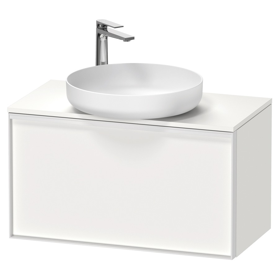 Élément inférieur VITRIUM
80 x 45,9 x 42 cm
élément à 1 tiroir, 1 tiroir
intérieur, pour lavabo à poser