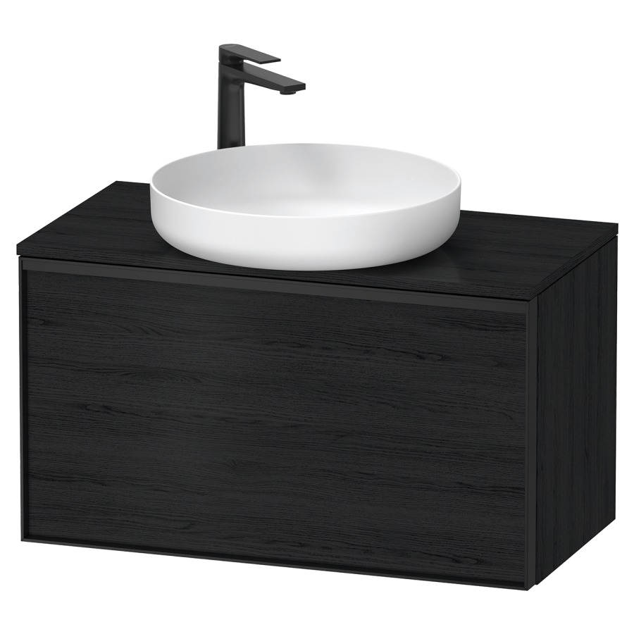 Élément inférieur VITRIUM
80 x 45,9 x 42 cm
élément à 1 tiroir, 1 tiroir
intérieur, pour lavabo à poser