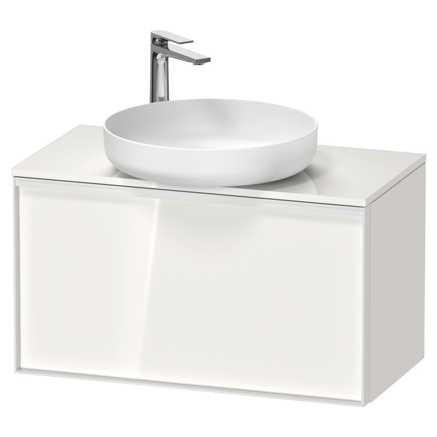 Élément inférieur VITRIUM
80 x 45,9 x 42 cm
élément à 1 tiroir, 1 tiroir
intérieur, pour lavabo à poser