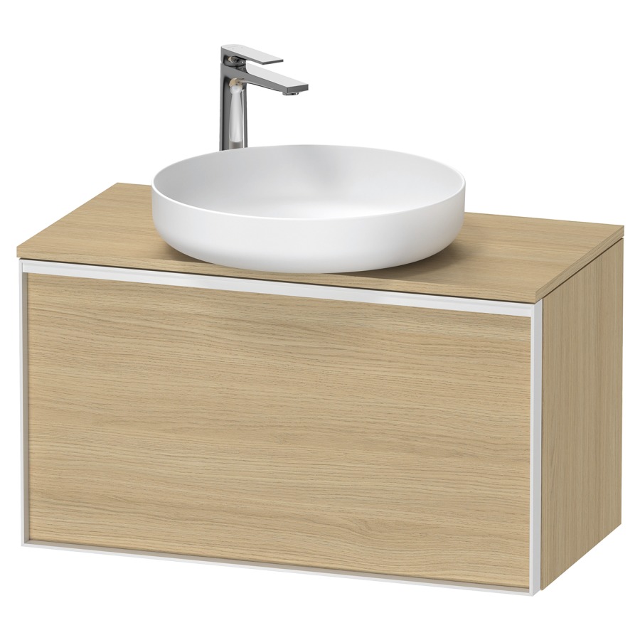 Élément inférieur VITRIUM
80 x 45,9 x 42 cm
élément à 1 tiroir, 1 tiroir
intérieur, pour lavabo à poser
