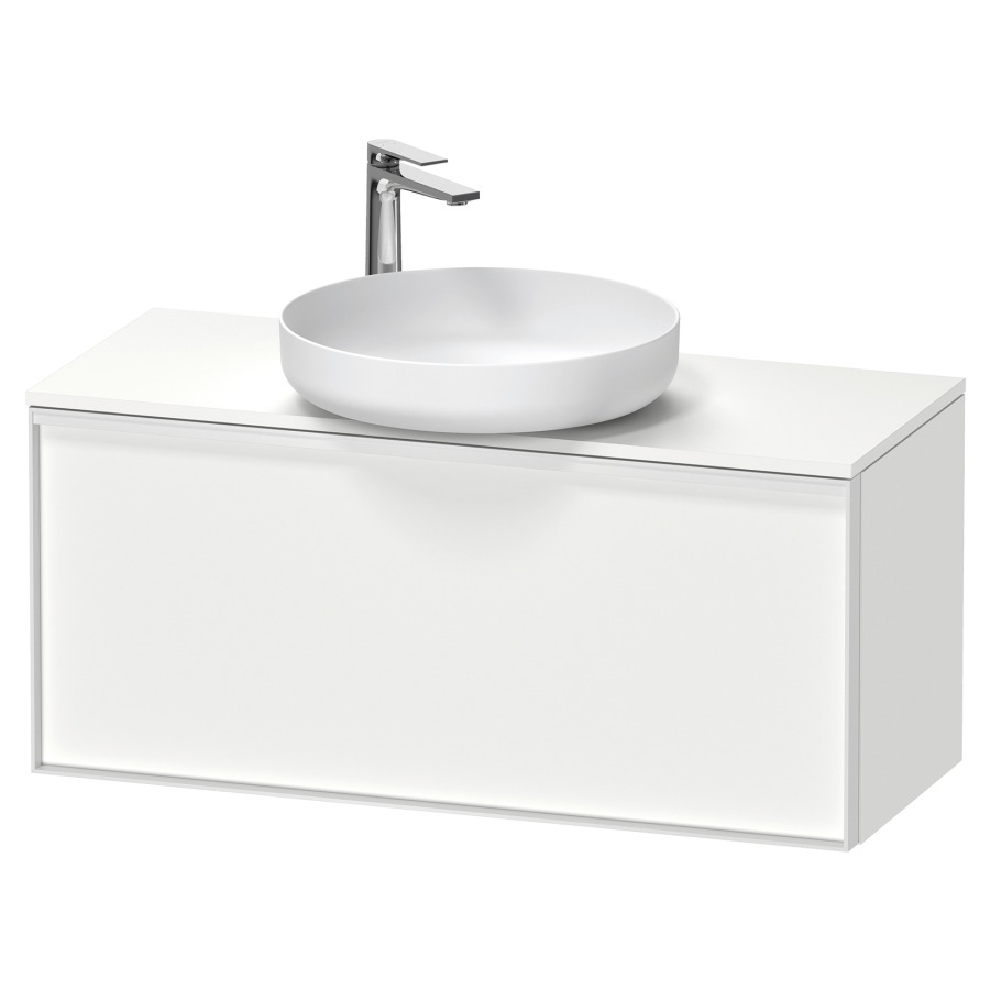 Élément inférieur VITRIUM
100 x 45,9 x 42 cm
élément à 1 tiroir, 1 tiroir
intérieur, pour lavabo à poser