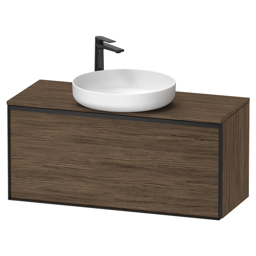 Élément inférieur VITRIUM
100 x 45,9 x 42 cm
élément à 1 tiroir, 1 tiroir
intérieur, pour lavabo à poser