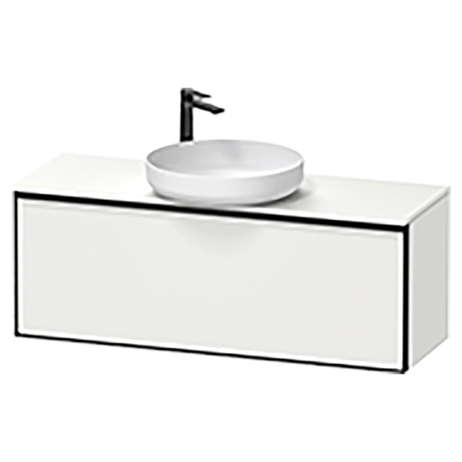 Élément inférieur VITRIUM
120 x 45,9 x 42 cm
élément à 1 tiroir, 1 tiroir
intérieur, pour lavabo à poser