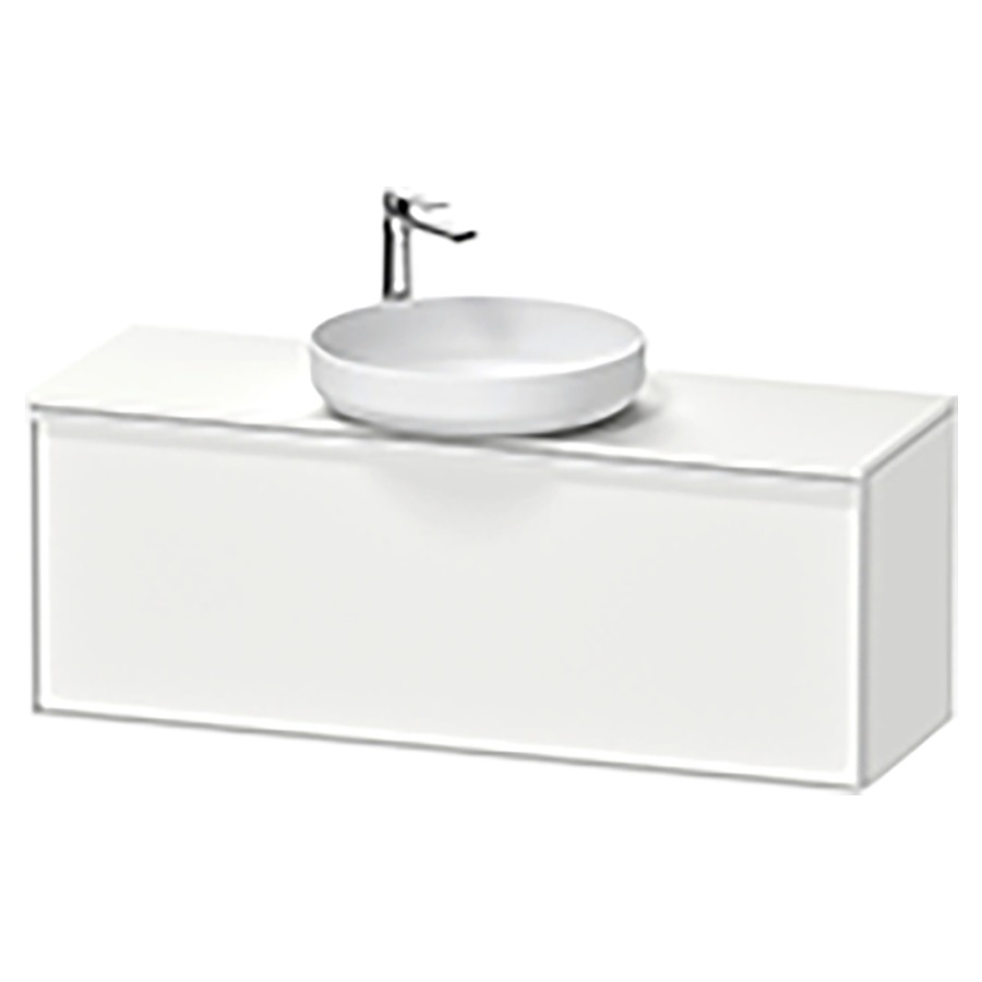 Élément inférieur VITRIUM
120 x 45,9 x 42 cm
élément à 1 tiroir, 1 tiroir
intérieur, pour lavabo à poser