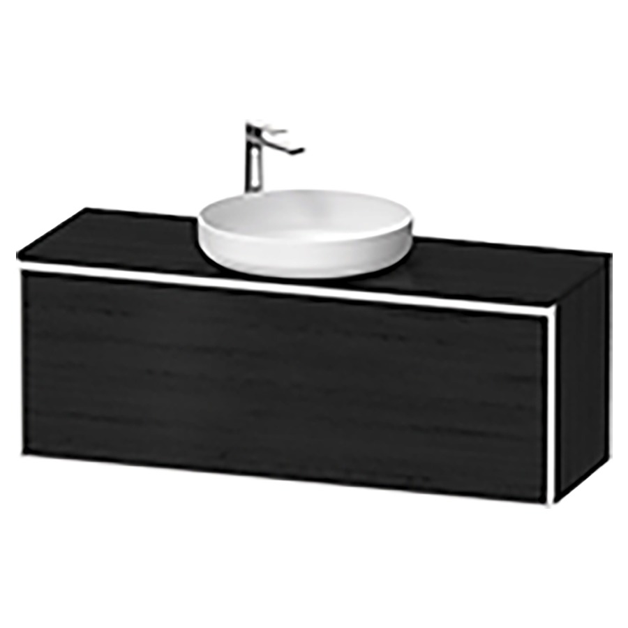 Élément inférieur VITRIUM
120 x 45,9 x 42 cm
élément à 1 tiroir, 1 tiroir
intérieur, pour lavabo à poser