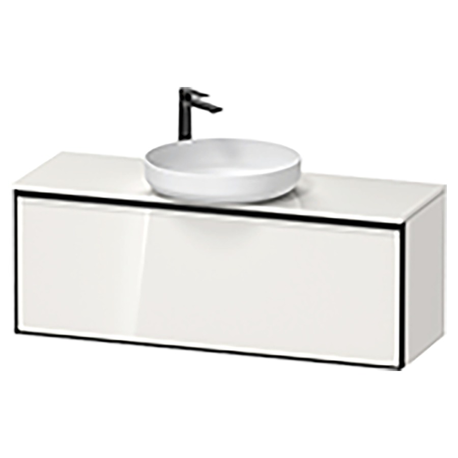 Élément inférieur VITRIUM
120 x 45,9 x 42 cm
élément à 1 tiroir, 1 tiroir
intérieur, pour lavabo à poser