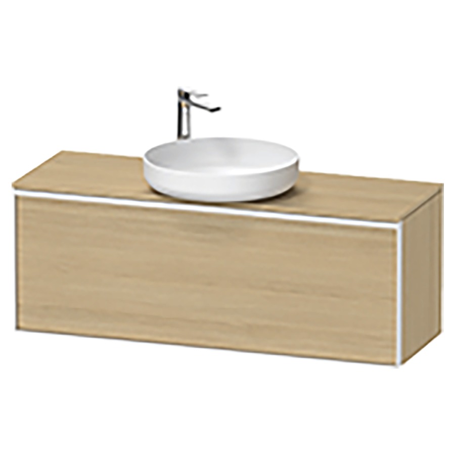 Élément inférieur VITRIUM
120 x 45,9 x 42 cm
élément à 1 tiroir, 1 tiroir
intérieur, pour lavabo à poser