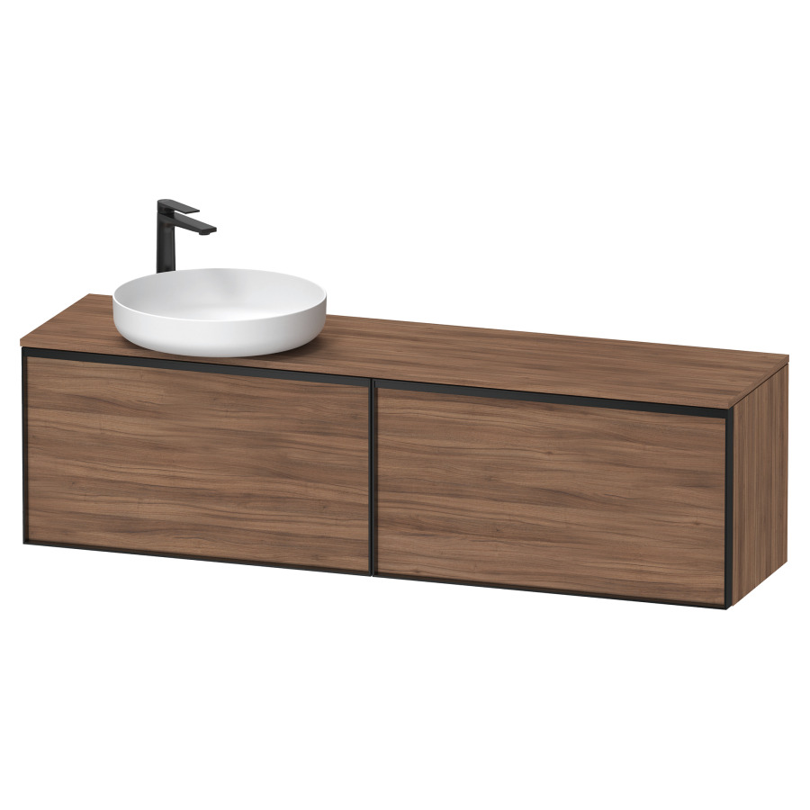 Élément inférieur VITRIUM
160 x 45,9 x 42 cm
2 éléments à chacun 1 tiroir
2 tiroirs intérieur
pour lavabo à poser à gauche