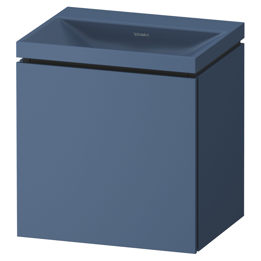 Combinaison de meuble VITRIUM
45 x 48 x 35 cm
armoire de tablette, 1 porte
charnières à gauche, avec
lavabo fonte minérale DuroCast
sans trop-plein, avec siphon
gain de place et vidage