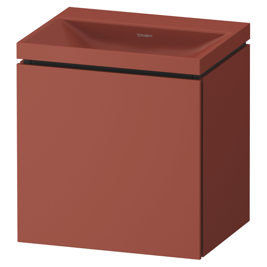 Combinaison de meuble VITRIUM
45 x 48 x 35 cm
armoire de tablette, 1 porte
charnières à droite, avec
lavabo fonte minérale DuroCast
sans trop-plein, avec siphon
gain de place et vidage