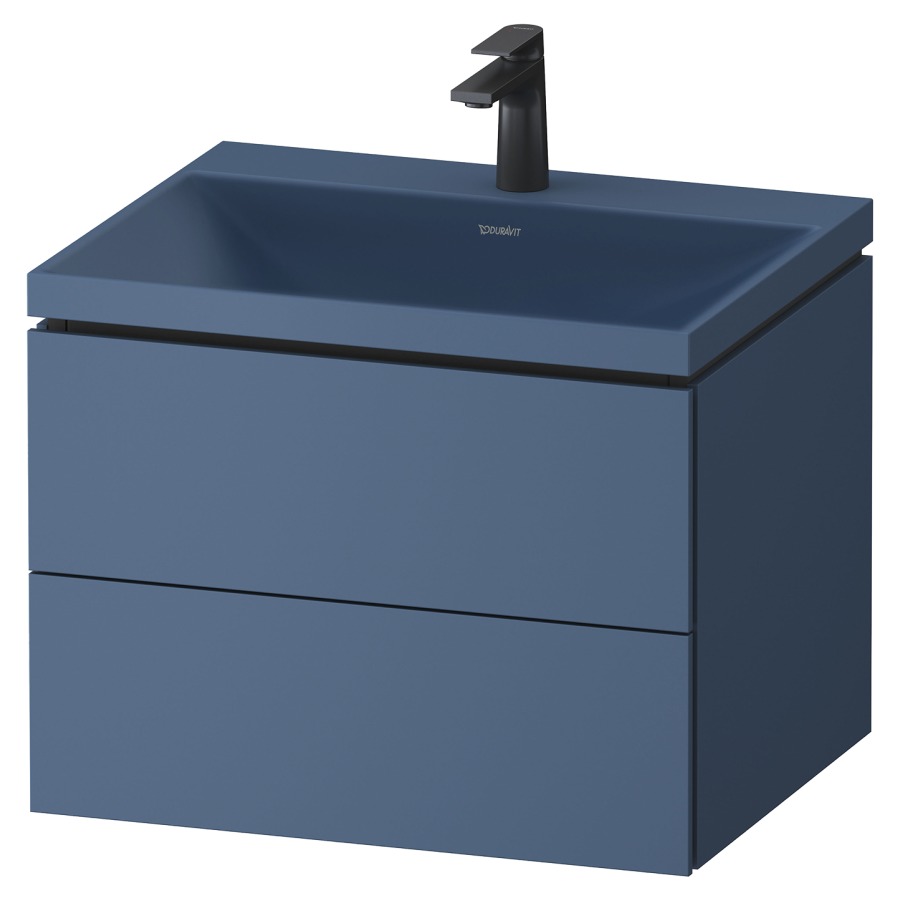 Combinaison de meuble VITRIUM
60 x 48 x 48 cm
élément à 2 tiroirs, avec
lavabo fonte minérale DuroCast
sans trop-plein, avec siphon
gain de place et vidage