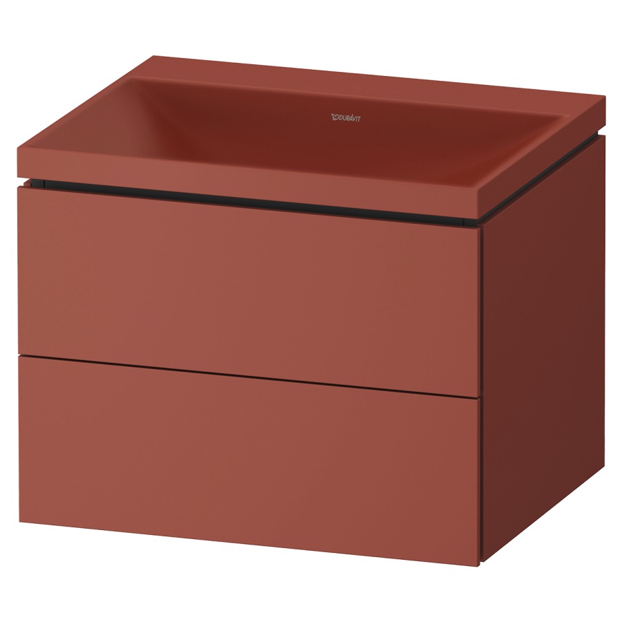 Combinaison de meuble VITRIUM
60 x 48 x 48 cm
élément à 2 tiroirs, avec
lavabo fonte minérale DuroCast
sans trop-plein, avec siphon
gain de place et vidage