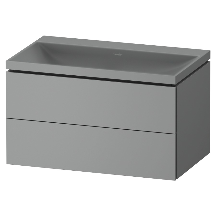 Combinaison de meuble VITRIUM
80 x 48 x 48 cm
élément à 2 tiroirs, avec
lavabo fonte minérale DuroCast
sans trop-plein, avec siphon
gain de place et vidage