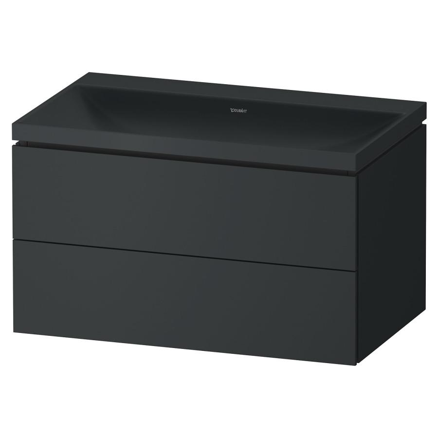 Combinaison de meuble VITRIUM
80 x 48 x 48 cm
élément à 2 tiroirs, avec
lavabo fonte minérale DuroCast
sans trop-plein, avec siphon
gain de place et vidage