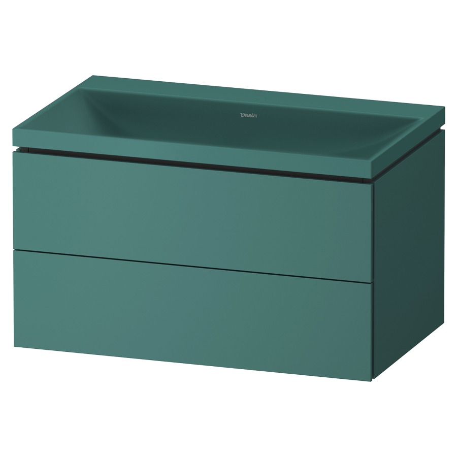 Combinaison de meuble VITRIUM
80 x 48 x 48 cm
élément à 2 tiroirs, avec
lavabo fonte minérale DuroCast
sans trop-plein, avec siphon
gain de place et vidage