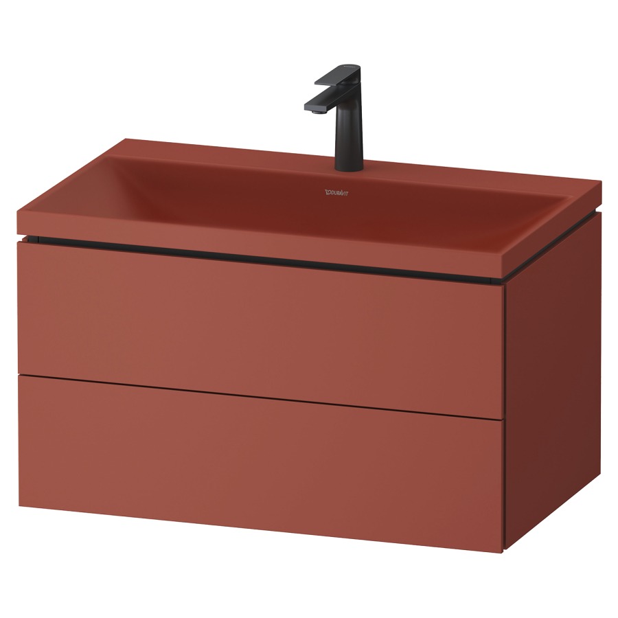 Combinaison de meuble VITRIUM
80 x 48 x 48 cm
élément à 2 tiroirs, avec
lavabo fonte minérale DuroCast
sans trop-plein, avec siphon
gain de place et vidage