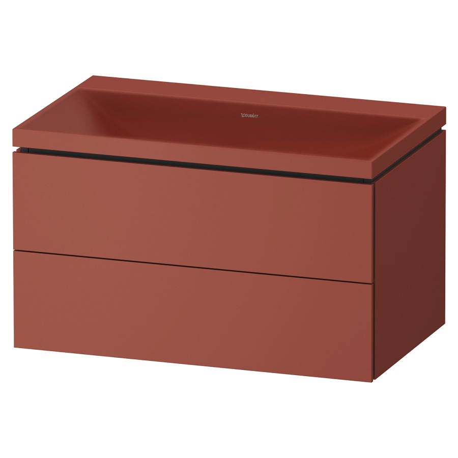 Combinaison de meuble VITRIUM
80 x 48 x 48 cm
élément à 2 tiroirs, avec
lavabo fonte minérale DuroCast
sans trop-plein, avec siphon
gain de place et vidage
