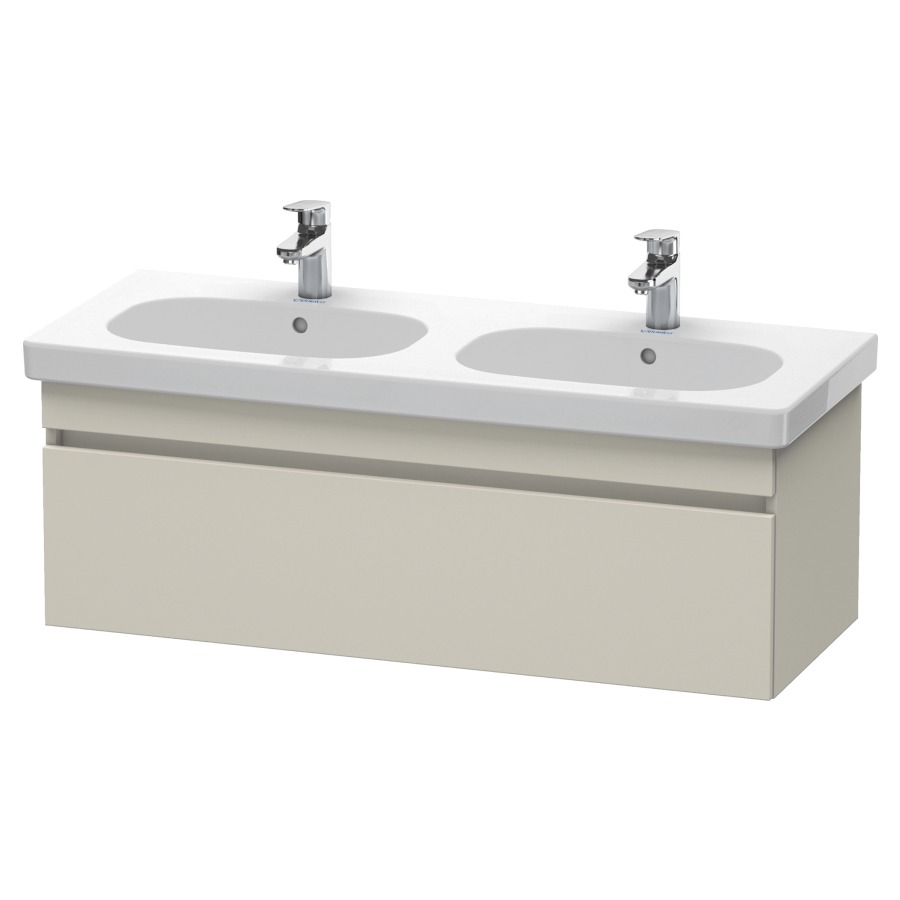 Élément inférieur DURASTYLE
115,0 x 39,8 x 45,3 cm
suspendu, élément à 1 tiroir
pour lavabo 214 050