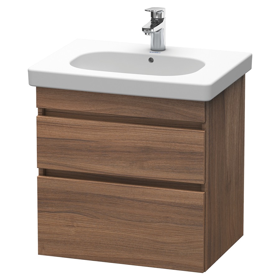 Élément inférieur DURASTYLE
60,0 x 61,0 x 45,3 cm
suspendu, élément à 2 tiroirs
découpe pour siphon et cache
métallique inslus
pour lavabo 034 265