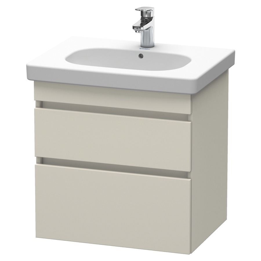 Élément inférieur DURASTYLE
60,0 x 61,0 x 45,3 cm
suspendu, élément à 2 tiroirs
découpe pour siphon et cache
métallique inslus
pour lavabo 034 265