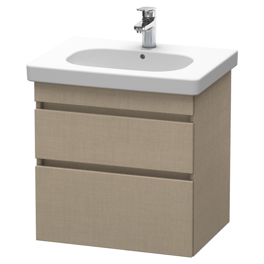 Élément inférieur DURASTYLE
60,0 x 61,0 x 45,3 cm
suspendu, élément à 2 tiroirs
découpe pour siphon et cache
métallique inslus
pour lavabo 034 265