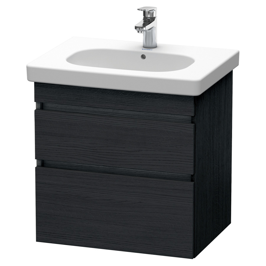 Élément inférieur DURASTYLE
60,0 x 61,0 x 45,3 cm
suspendu, élément à 2 tiroirs
découpe pour siphon et cache
métallique inslus
pour lavabo 034 265