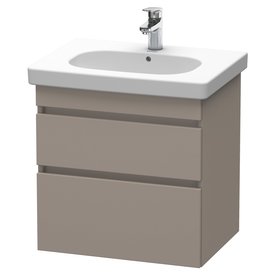 Élément inférieur DURASTYLE
60,0 x 61,0 x 45,3 cm
suspendu, élément à 2 tiroirs
découpe pour siphon et cache
métallique inslus
pour lavabo 034 265