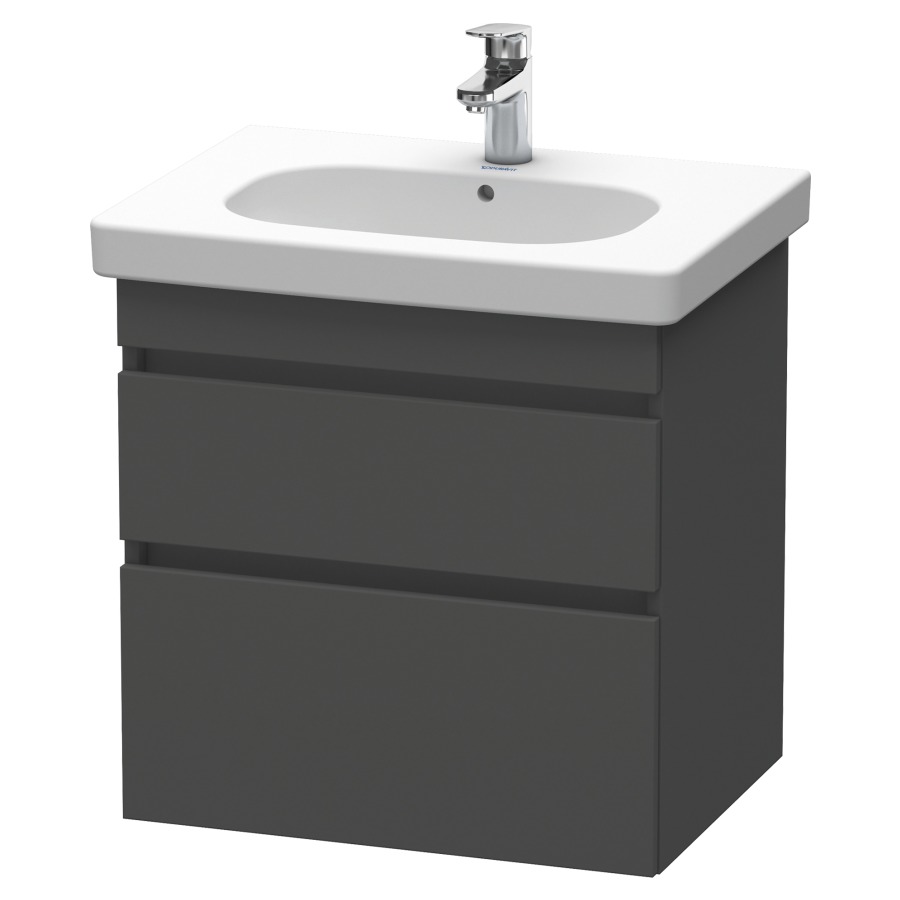 Élément inférieur DURASTYLE
60,0 x 61,0 x 45,3 cm
suspendu, élément à 2 tiroirs
découpe pour siphon et cache
métallique inslus
pour lavabo 034 265