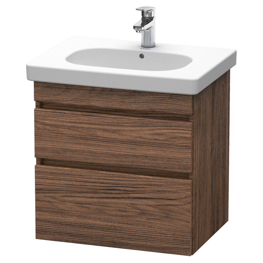Élément inférieur DURASTYLE
60,0 x 61,0 x 45,3 cm
suspendu, élément à 2 tiroirs
découpe pour siphon et cache
métallique inslus
pour lavabo 034 265