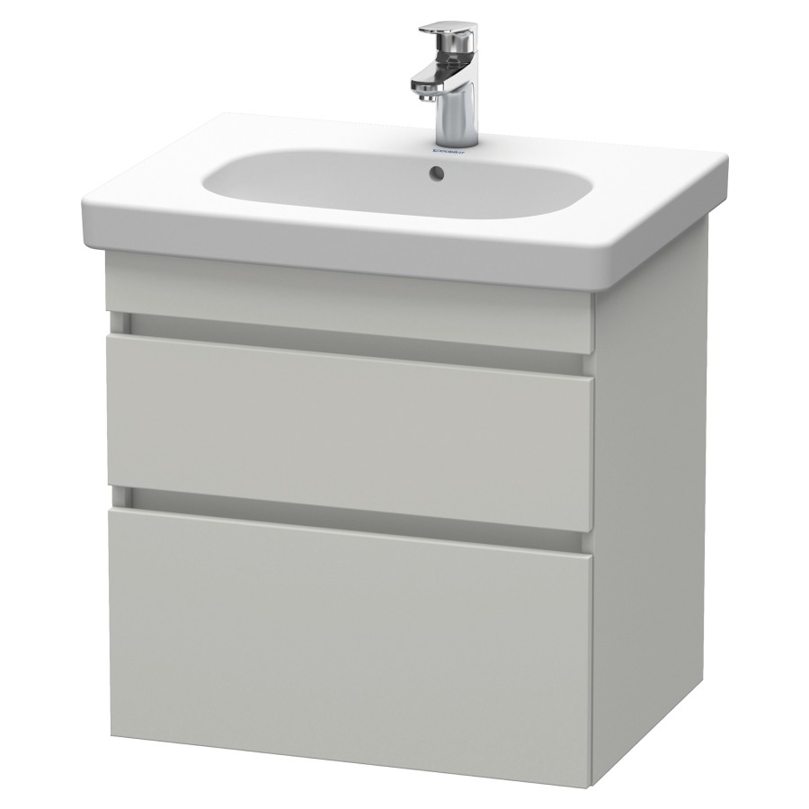 Élément inférieur DURASTYLE
60,0 x 61,0 x 45,3 cm
suspendu, élément à 2 tiroirs
découpe pour siphon et cache
métallique inslus
pour lavabo 034 265