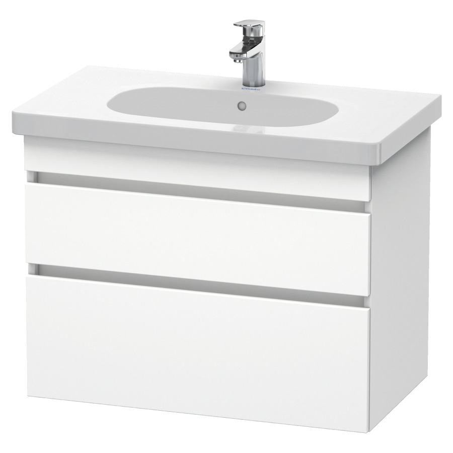 Élément inférieur DURASTYLE
80,0 x 61,0 x 45,3 cm
suspendu, élément à 2 tiroirs
découpe pour siphon et cache
métallique inslus
pour lavabo 034 285