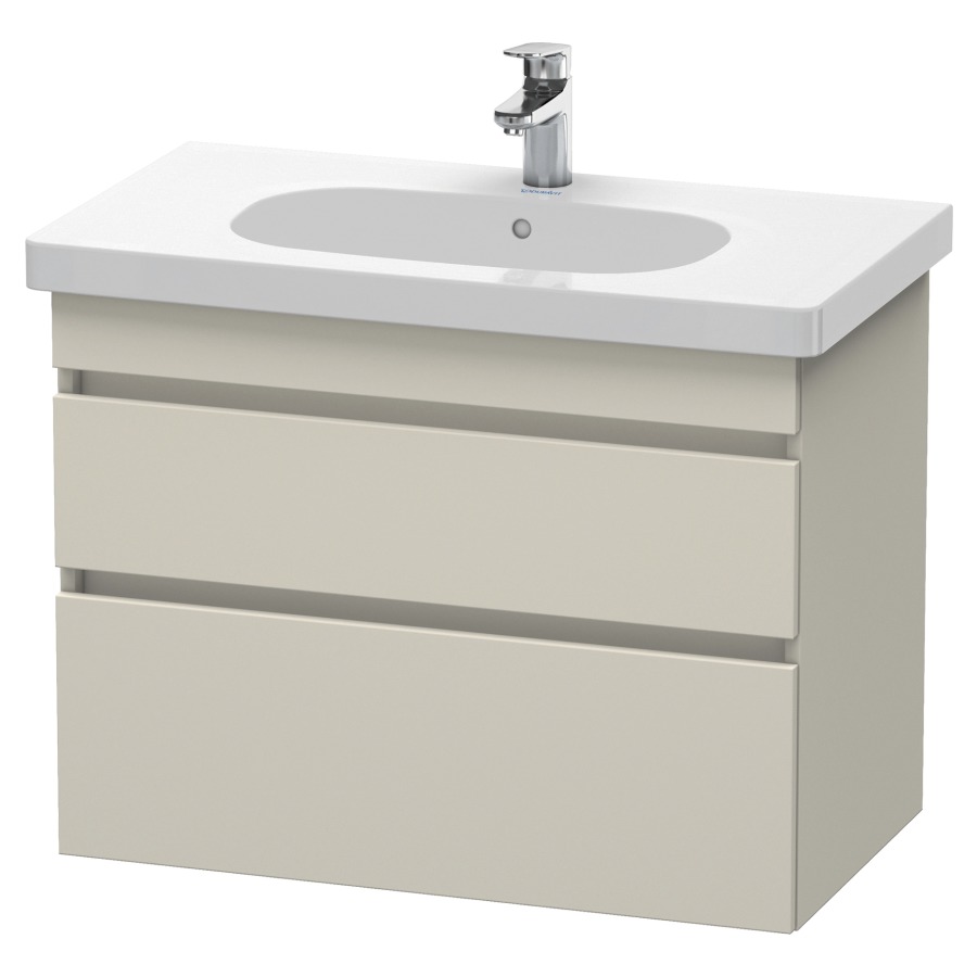 Élément inférieur DURASTYLE
80,0 x 61,0 x 45,3 cm
suspendu, élément à 2 tiroirs
découpe pour siphon et cache
métallique inslus
pour lavabo 034 285
